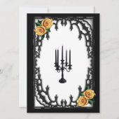 Yellow Rose Gothic repetitie diner wit Kaart (Achterkant)