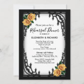 Yellow Rose Gothic repetitie diner wit Kaart (Voorkant)