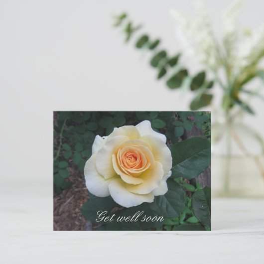  Yellow Rose Greeting Briefkaart (Staand voorkant)