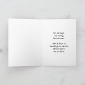 Yellow Rose heartfelt sympathy card Kaart (Binnen)