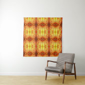 Yellow Rose Ikat Recoleta Tapestry Wandkleed (In situ)