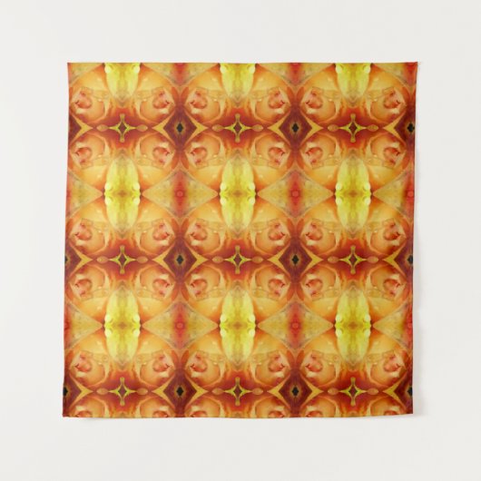 Yellow Rose Ikat Recoleta Tapestry Wandkleed (Voorkant)