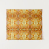 Yellow Rose Ikat Wandkleed (Voorkant (horizontaal))