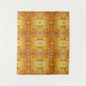 Yellow Rose Ikat Wandkleed (Voorkant)
