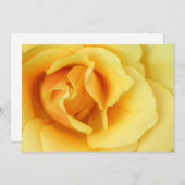 Yellow Rose Invitation Kaart (Voorkant / Achterkant)