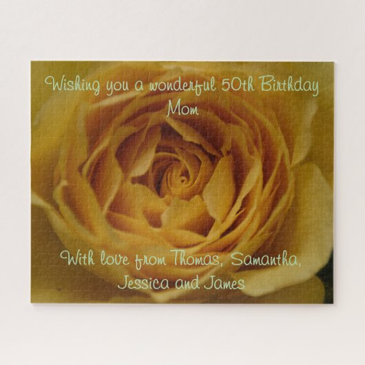 Yellow Rose  Jigsaw Puzzel (Horizontaal)