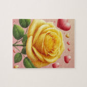 Yellow Rose Jigzaag Puzzle Legpuzzel (Horizontaal)