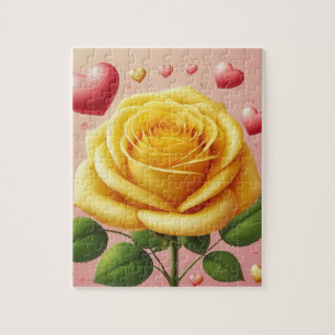 Yellow Rose Jigzaag Puzzle Legpuzzel