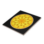 Yellow Rose Kaleidoscope Tegeltje (Zijkant)
