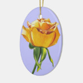 Yellow Rose kerst Ornament (Links)