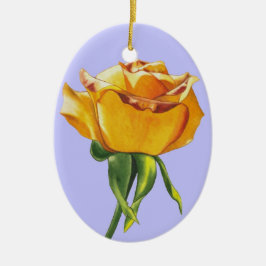 Yellow Rose kerst Ornament