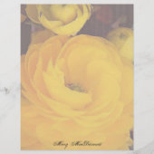 Yellow Rose Letterhead Stationery (Voorkant)