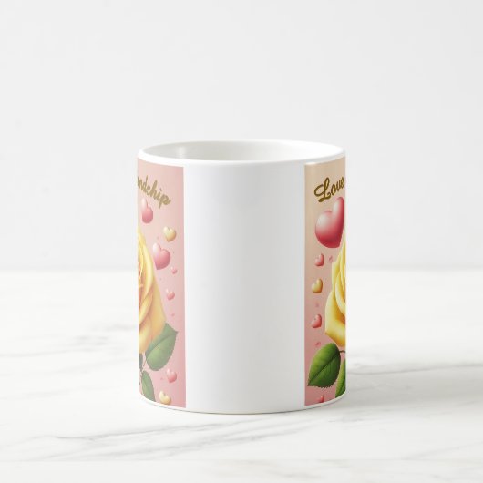 Yellow Rose - Liefde en Vriendschap Mok (Center)