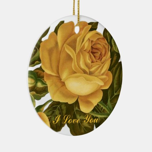 Yellow Rose Love Ornament (Rechts)