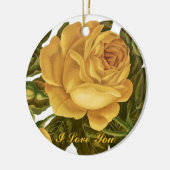 Yellow Rose Love Ornament (Links)