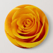 Yellow Rose Macro Ronde Button 4,0 Cm (Voorkant)