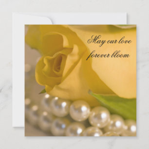 Yellow Rose Marriage/Elopement Announounement Aankondiging