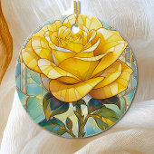 Yellow Rose Memorial Keramisch Ornament