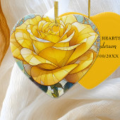 Yellow Rose Memorial  Keramisch Ornament