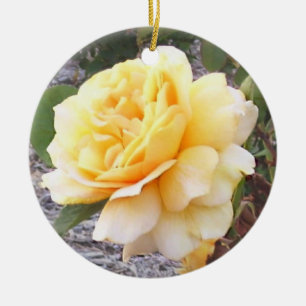 Yellow Rose Memorial Ornament