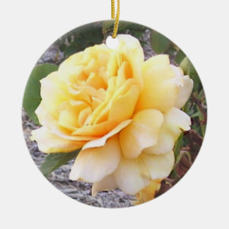 Yellow Rose Memorial Ornament