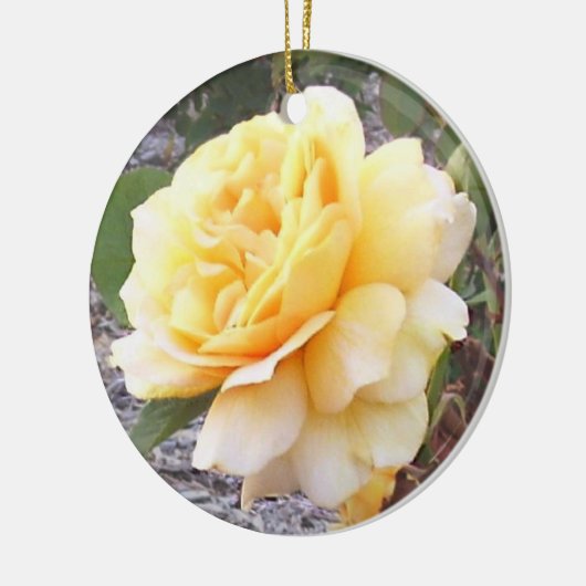 Yellow Rose Memorial Ornament (Links)
