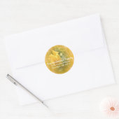 Yellow Rose met Design Retouradres Stickers (Envelop)