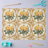 Yellow Rose Modern Mooi Collectie Tissuepapier (Craft)