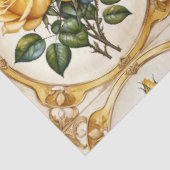 Yellow Rose Modern Mooi Collectie Tissuepapier (Detail)