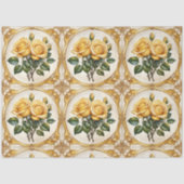 Yellow Rose Modern Mooi Collectie Tissuepapier (Voorkant)