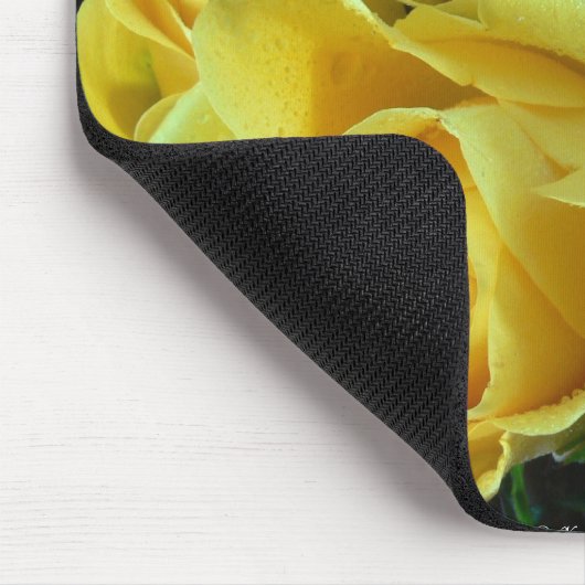 Yellow Rose Mousepad Muismat (Hoek)