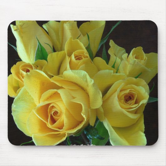 Yellow Rose Mousepad Muismat (Voorkant)