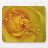 Yellow Rose Mousepad Persoonlijk Roos Mousepad Muismat (Voorkant)