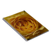 Yellow Rose  Naam + Bericht Notitieboek (Rechterzijde)