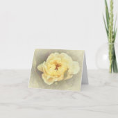 Yellow Rose Note Card Kaart (Voorkant)