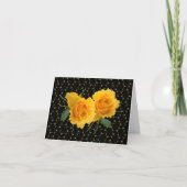 Yellow Rose Note Card Kaart (Voorkant)
