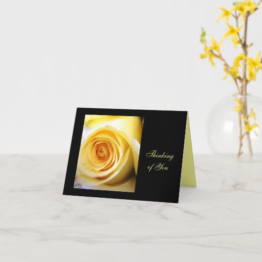 Yellow Rose Note Card Kaart (Gele Bloem)