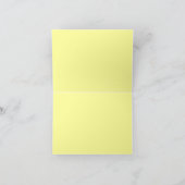 Yellow Rose Note Card Kaart (Binnen)