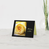 Yellow Rose Note Card Kaart (Voorkant)