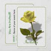 Yellow Rose of Friendship Kaart (Voorkant / Achterkant)