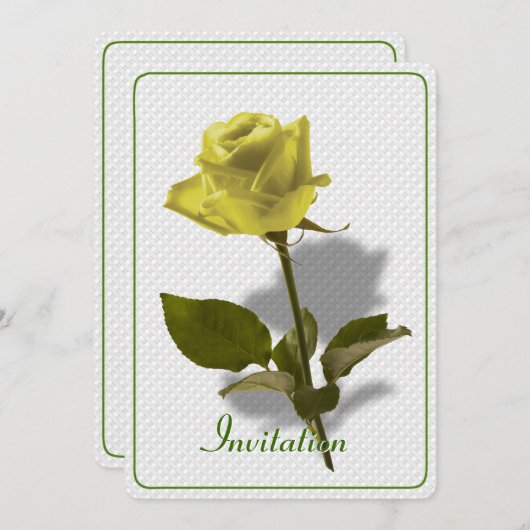 Yellow Rose of Friendship Kaart (Voorkant / Achterkant)