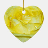 Yellow Rose of Love_ Keramisch Ornament (Achterkant)