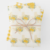 Yellow Rose of Texas - Gingham State Inpakpapier Vel (In situ)
