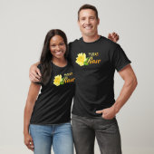 Yellow Rose of Texas Waterverf Classic Texas Roos T-shirt (Unisex)