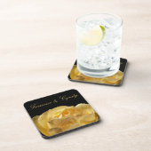 Yellow Rose Personal Wedding Drankjes Onderzetter (Rechterzijde)