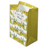 Yellow Rose personaliseren Medium Cadeauzakje (Voorkant Gekanteld)