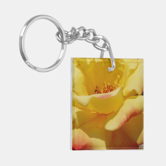 Yellow Rose Petals Sleutelhanger (Voorkant Links)