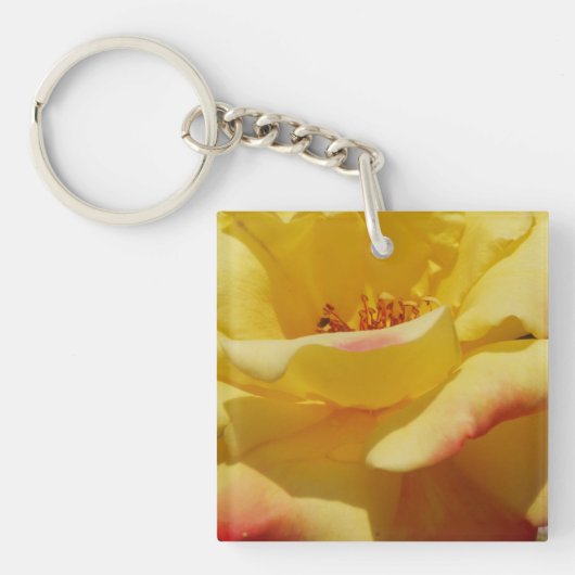 Yellow Rose Petals Sleutelhanger (Voorkant)