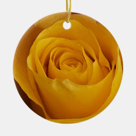 Yellow Rose Photo Ornament (Voorkant)