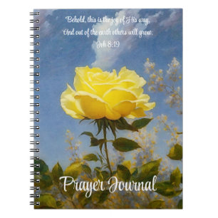 Yellow Rose Prayer Bijbelvers Dagboek Notitieboek